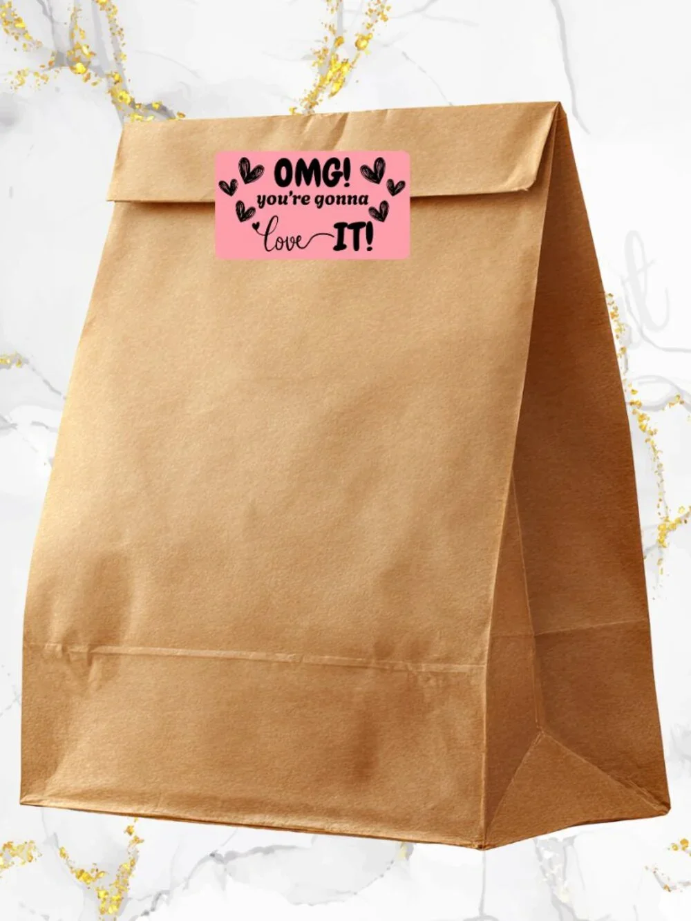 100 Thank you Stickers for Packaging | Small Business Labels